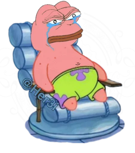 🐸 Стикер «Patrick PePe ? - [ ]» для Telegram