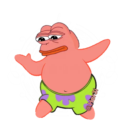 🐸 Стикер «Patrick PePe ? - [ ]» для Telegram