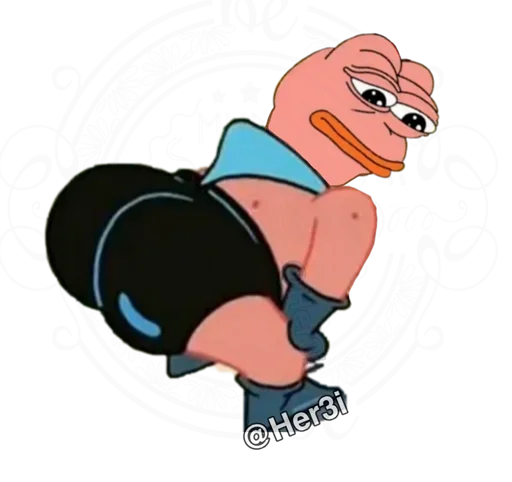 🐸 Стикер «Patrick PePe ? - [ ]» для Telegram