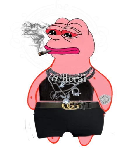 🐸 Стикер «Patrick PePe ? - [ ]» для Telegram