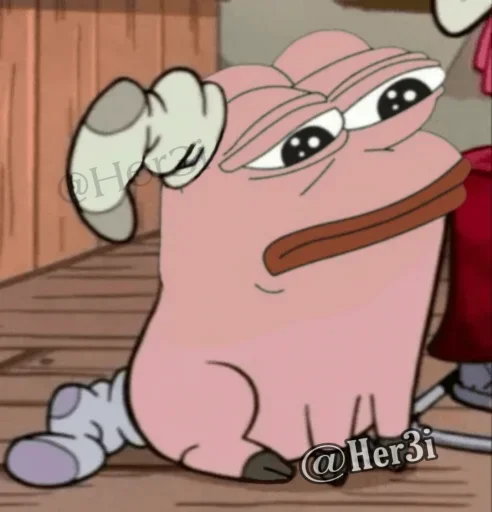 🐸 Стикер «Patrick PePe ? - [ ]» для Telegram