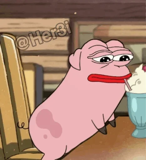 🐸 Стикер «Patrick PePe ? - [ ]» для Telegram