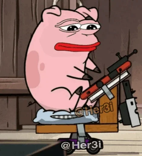 🐸 Стикер «Patrick PePe ? - [ ]» для Telegram