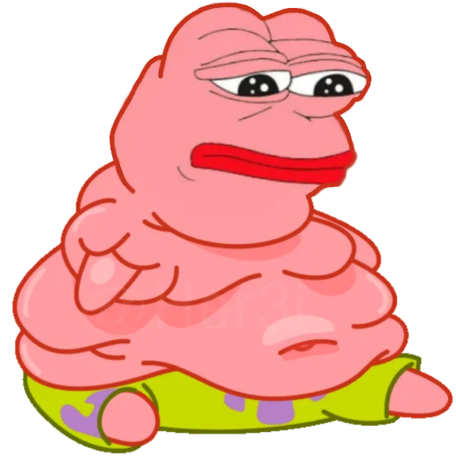 🐸 Стикер «Patrick PePe ? - [ ]» для Telegram