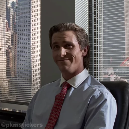 😄 Стикер «Patrick Bateman» для Telegram