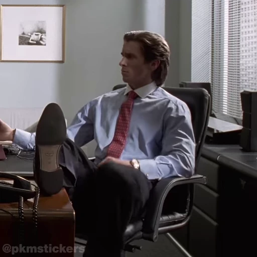 🫥 Стикер «Patrick Bateman» для Telegram