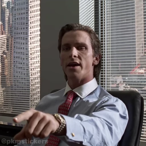 🫵 Стикер «Patrick Bateman» для Telegram