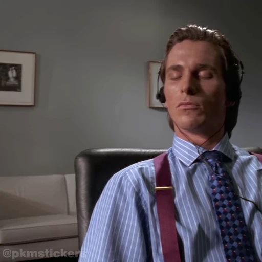 🫥 Стикер «Patrick Bateman» для Telegram