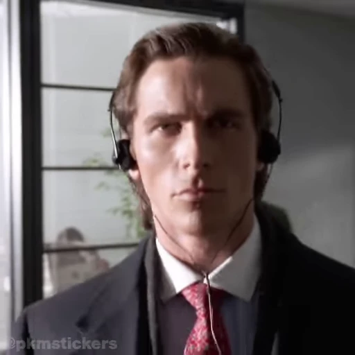 🎧 Стикер «Patrick Bateman» для Telegram