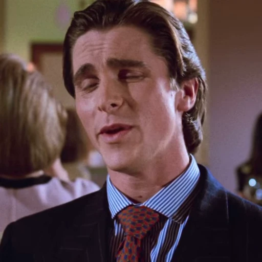 😠 Стикер «Patrick Bateman American Psycho» для Telegram