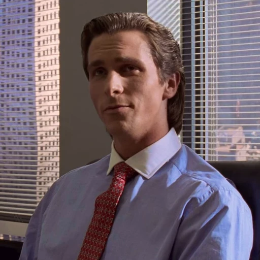 🙅‍♂️ Стикер «Patrick Bateman American Psycho» для Telegram