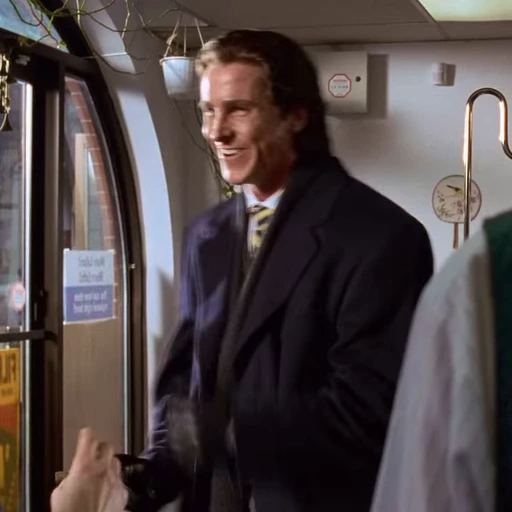 😂 Стикер «Patrick Bateman American Psycho» для Telegram
