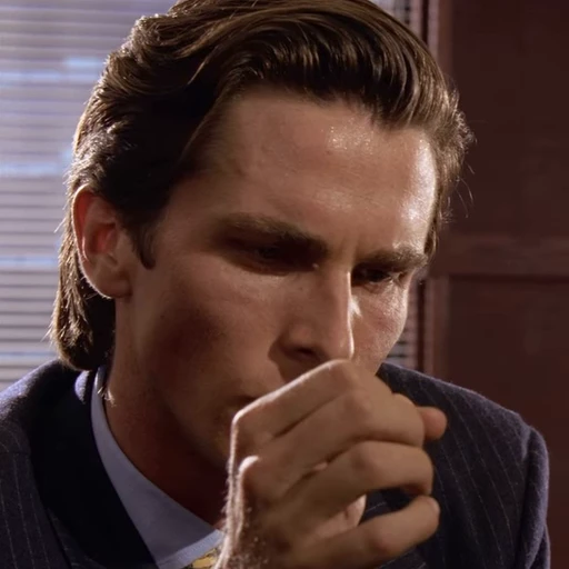 😠 Стикер «Patrick Bateman American Psycho» для Telegram