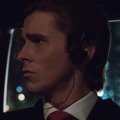 😑 Стикер «Patrick Bateman American Psycho» для Telegram