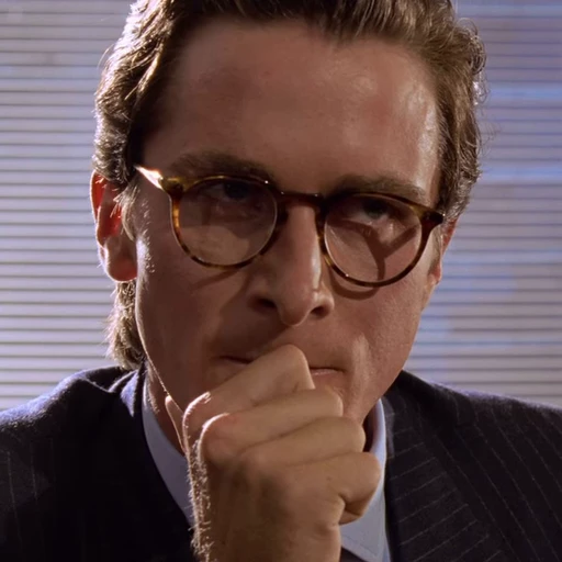 😤 Стикер «Patrick Bateman American Psycho» для Telegram