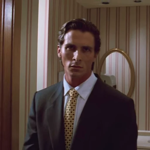 😠 Стикер «Patrick Bateman American Psycho» для Telegram