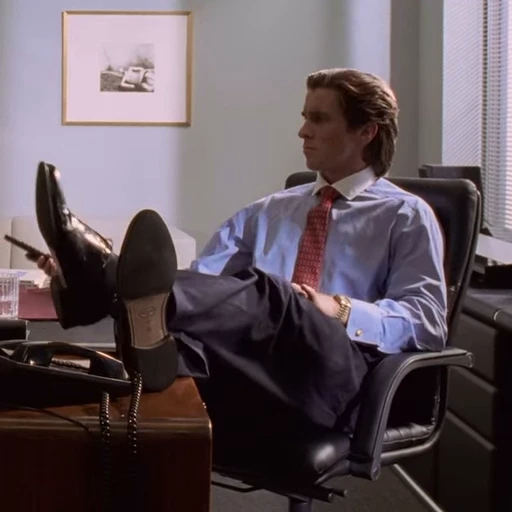 😎 Стикер «Patrick Bateman American Psycho» для Telegram