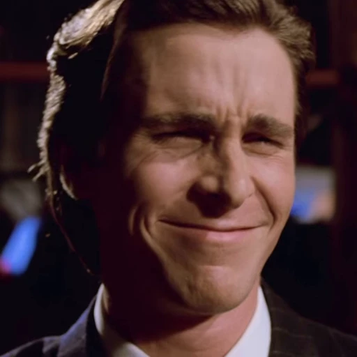 😄 Стикер «Patrick Bateman American Psycho» для Telegram