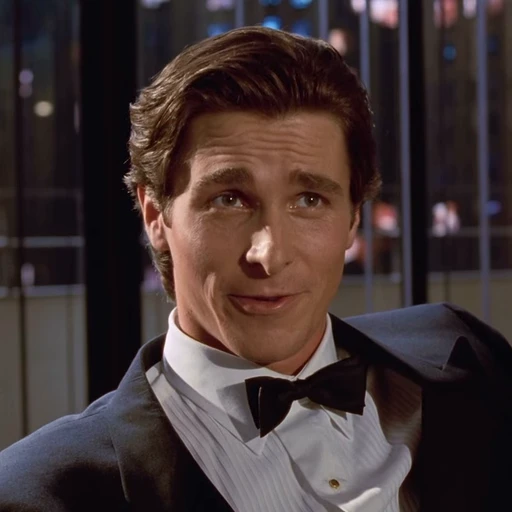 😏 Стикер «Patrick Bateman American Psycho» для Telegram