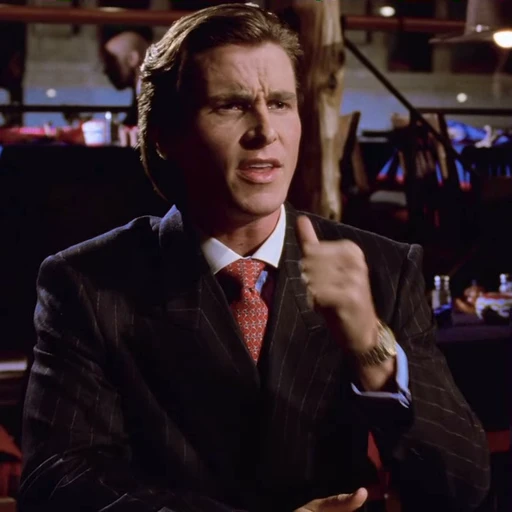 🤔 Стикер «Patrick Bateman American Psycho» для Telegram
