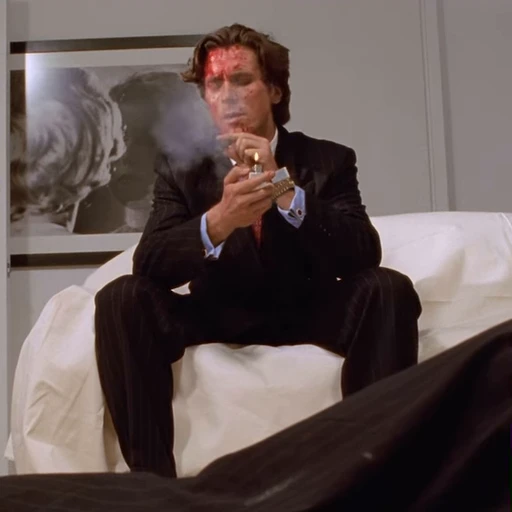 🚬 Стикер «Patrick Bateman American Psycho» для Telegram