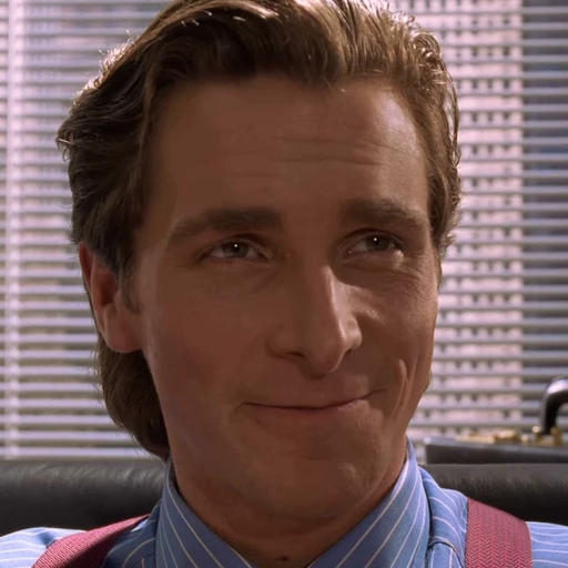 😏 Стикер «Patrick Bateman American Psycho» для Telegram