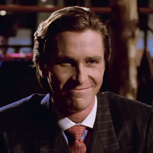 😁 Стикер «Patrick Bateman American Psycho» для Telegram