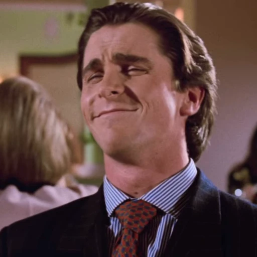 😁 Стикер «Patrick Bateman American Psycho» для Telegram