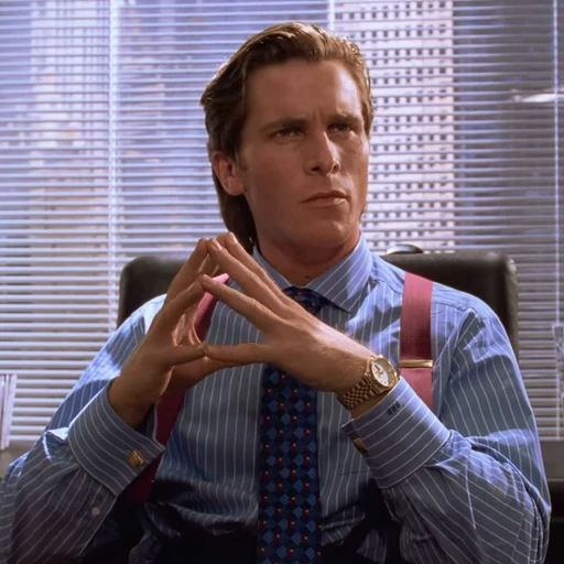 🧐 Стикер «Patrick Bateman American Psycho» для Telegram