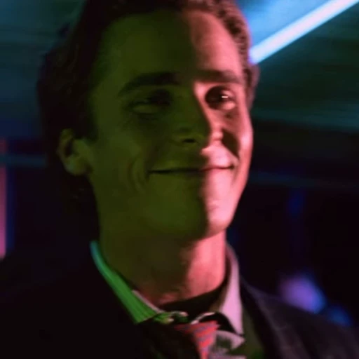 😊 Стикер «Patrick Bateman American Psycho» для Telegram