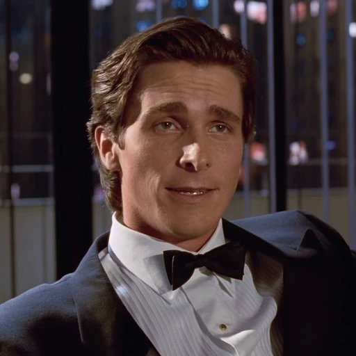 😊 Стикер «Patrick Bateman American Psycho» для Telegram