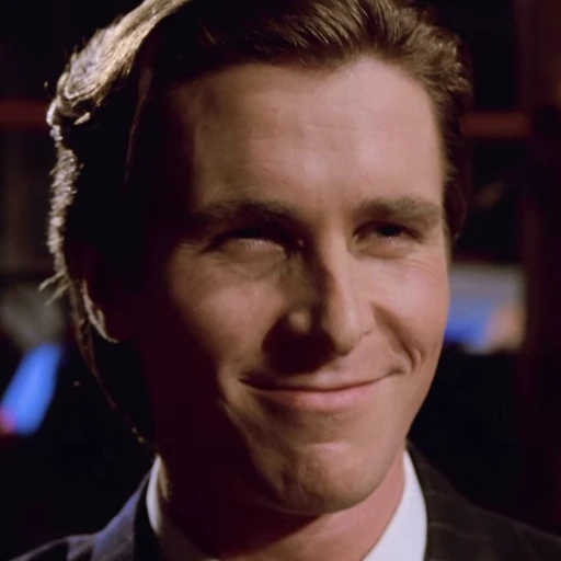 😮‍💨 Стикер «Patrick Bateman American Psycho» для Telegram