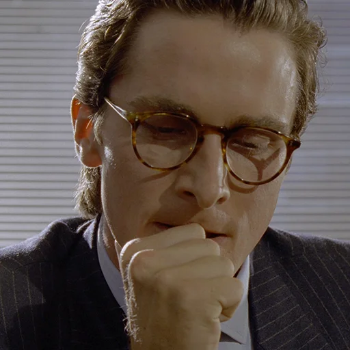 😟 Стикер «Patrick Bateman» для Telegram