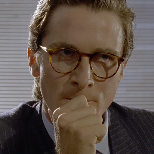😟 Стикер «Patrick Bateman» для Telegram