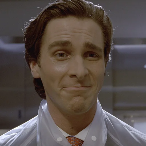 🙂 Стикер «Patrick Bateman» для Telegram