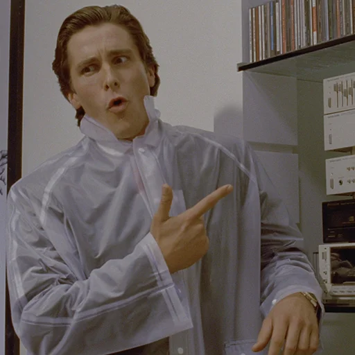 👉 Стикер «Patrick Bateman» для Telegram