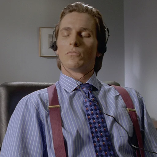 🎧 Стикер «Patrick Bateman» для Telegram