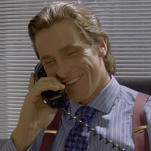 📞 Стикер «Patrick Bateman» для Telegram