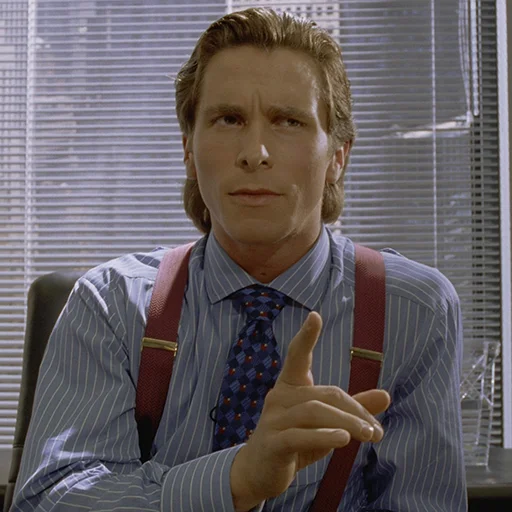 👉 Стикер «Patrick Bateman» для Telegram