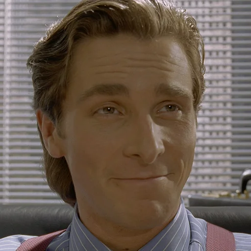 😏 Стикер «Patrick Bateman» для Telegram