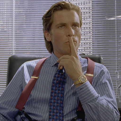 🤔 Стикер «Patrick Bateman» для Telegram