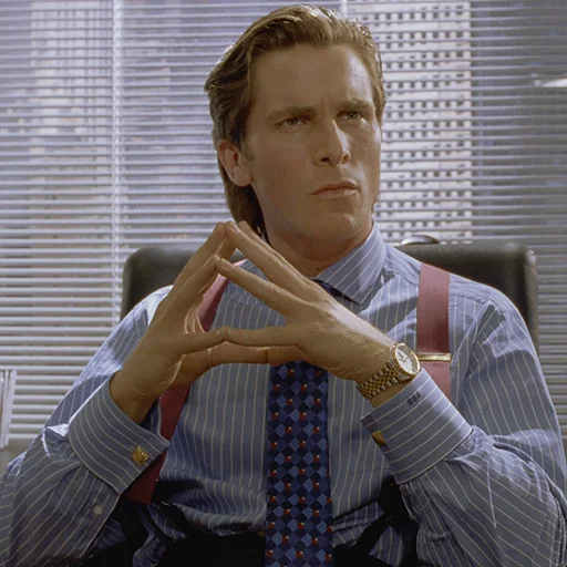 🤔 Стикер «Patrick Bateman» для Telegram