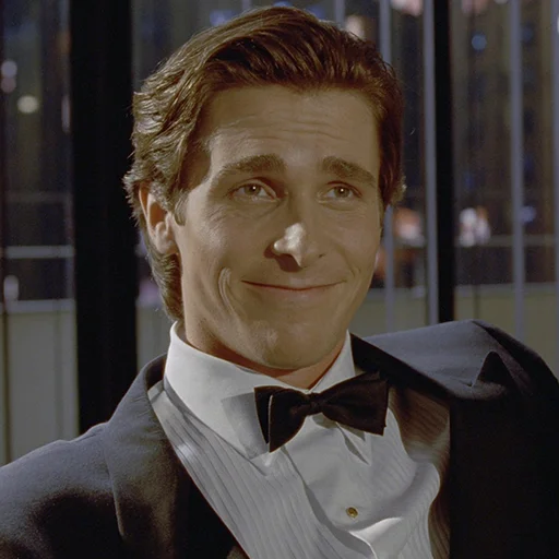 🙂 Стикер «Patrick Bateman» для Telegram