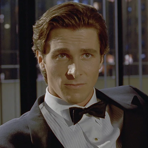 😐 Стикер «Patrick Bateman» для Telegram