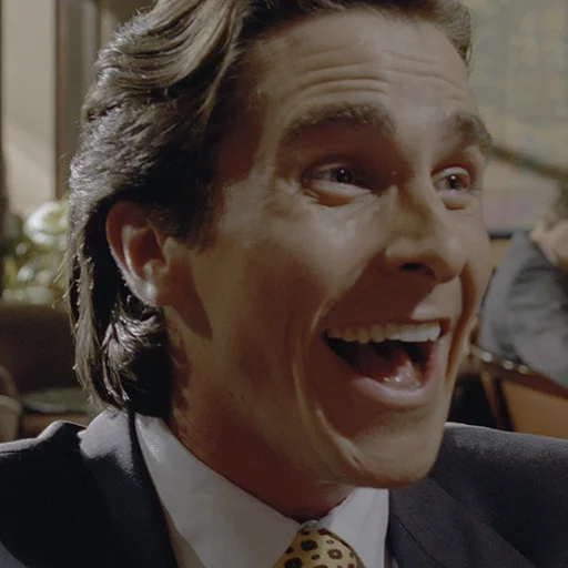 😂 Стикер «Patrick Bateman» для Telegram