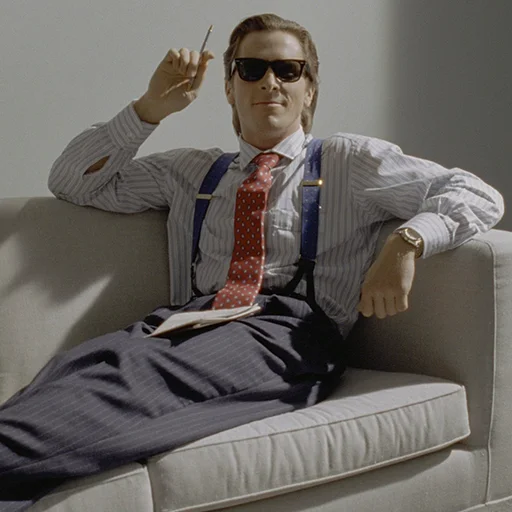 🛋 Стикер «Patrick Bateman» для Telegram