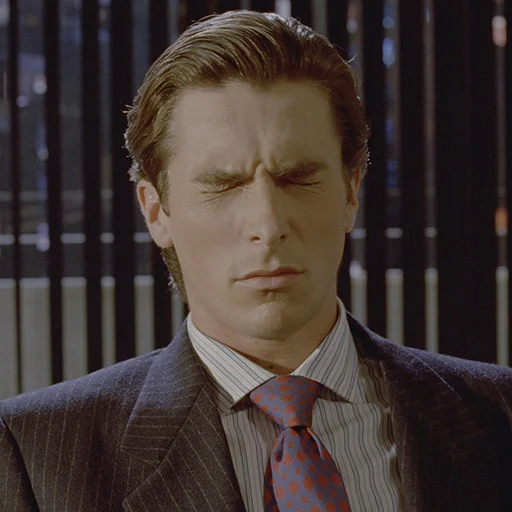 😣 Стикер «Patrick Bateman» для Telegram