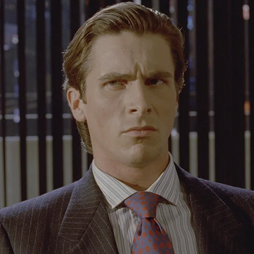🤨 Стикер «Patrick Bateman» для Telegram