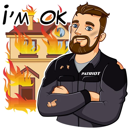 🔥 Стикер «PATRIOT» для Telegram