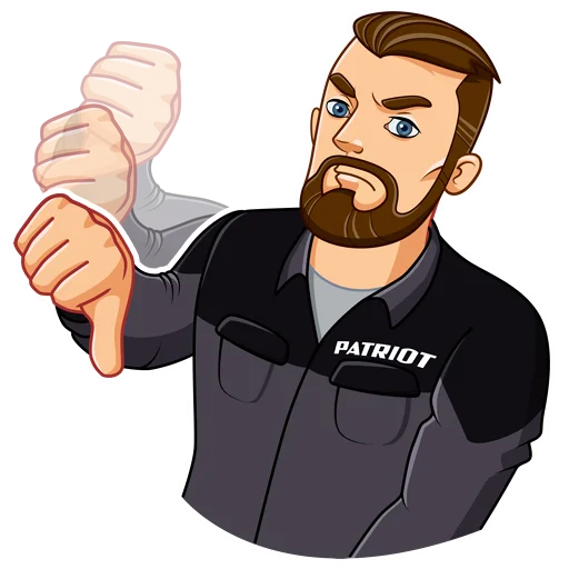 👎 Стикер «PATRIOT» для Telegram
